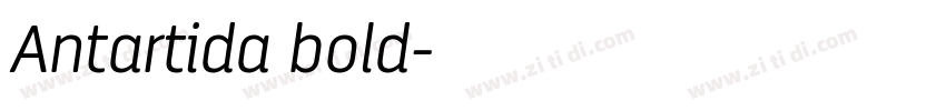 Antartida bold字体转换